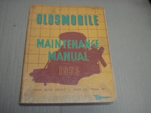 1953 Oldsmobile Maintenance Manual Cdn - Foto 1 di 2