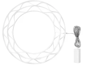 IKEA STRÅLA LED pendant lamp, 37 cm, battery-operated/ring shaped white - Picture 1 of 6