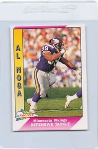 1991 Pacific #296 Al Noga Vikings Signed Auto *K6882 - Picture 1 of 2