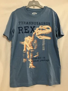 New Oshkosh T-Rex Dinosaur Boys Shirt Blue Many sizes - Picture 1 of 3