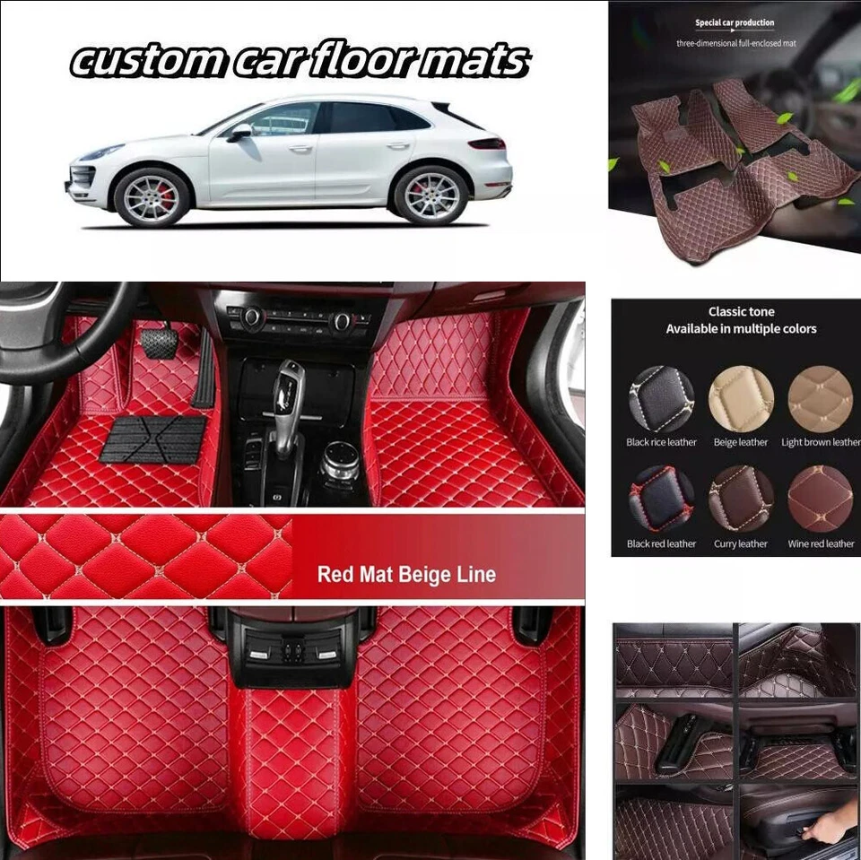 For Toyota Highlander Hilux C-HR Sienna Sequoia Previa Yaris 3D Car Floor Mats Foto 1 de 4