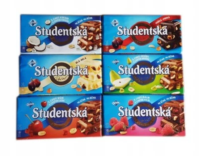 Nestlé Orion STUDENTSKA Chocolate Checo con Cacahuetes, Gominolas y Pasas 180g Foto 1 de 2