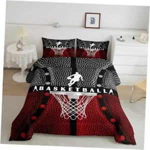 Basketball Kids Comforter Set Size,Geometric Basketball Full A-basketball 01 - Picture 1 of 7