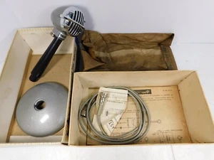 VINTAGE ASTATIC ANTIQUE VIRGIN NEW IN BOX WORKS JT-30 CHROME OLD HARP MICROPHONE - Picture 1 of 9