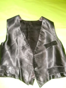 Chaleco satinado negro para mujer ~ talla M. - Imagen 1 de 4