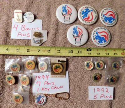 Anchorage, Alaska USA Olympics Winter OLYMPIC Candidate BID PIN Mix 18 Lot + 4 - Image 1 of 4