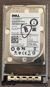 Dell Constellation.2 250GB 7.2k 6Gbps SATA 2.5" Hard Drive ST91000640NS W/Caddy - Picture 1 of 3