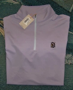 PETER MILLAR 1/4 Zip Pullover Perth Sweater Shirt SHINNECOCK HILLS GOLF CLUB M - Picture 1 of 7