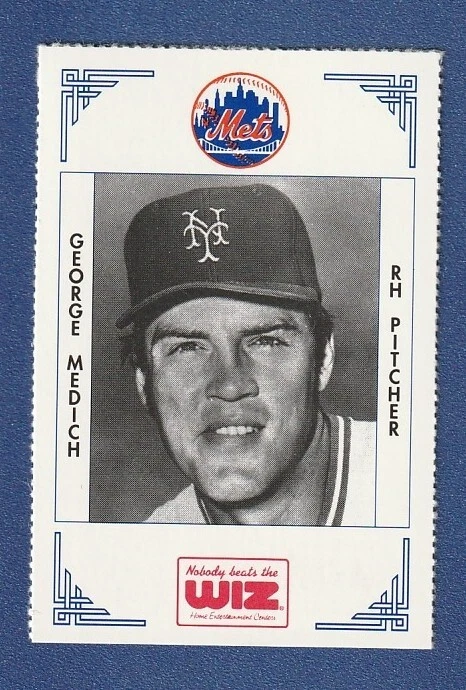 GEORGE MEDICH 1991 Wiz PROMO Stadium Giveaway AT&T Mini Card #264 Mets SGA DOC! - Image 1 of 2