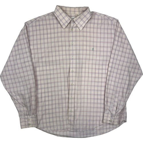 SAINT LAURENT (YSL) Camicia Yves Saint Laurent Pour Homme XXL rosa a quadri extra large