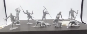Marx 54mm Civil War Confederate Reissue Nine Figures Eight Different - Picture 1 of 3
