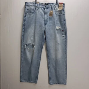 Levis Silvertab Herrenjeans 38 x 30 lockere Passform distressed hellblau NEU $ 79,50 - Bild 1 von 6