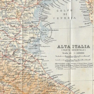 Alta Italia (parte orientale) - - Italie Géographie - Carte ancienne 1906 - Bild 1 von 4