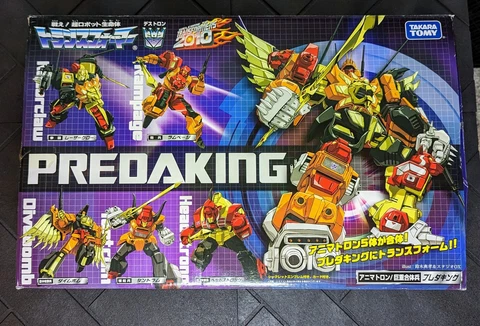 Transformers G1 Predaking Combiner Takara Reissue 2010 MIB diecast complete US Cover