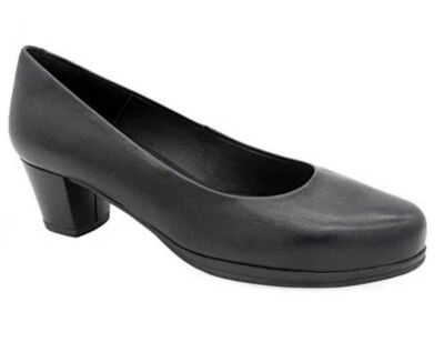 zapatos piel 36 UE tacón 5cm Desiree 1050 negro Confort Flex Hecho en España - Imagen 1 de 4