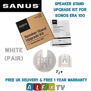 2 x Kit adaptador de actualización Sonos Era 100 para soportes de altavoz Sanus WSS21 WSS22 blanco - Imagen 1 de 4