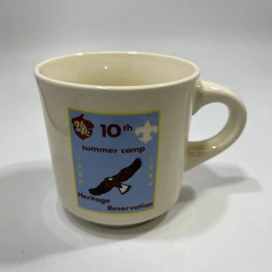 Vintage Boy Scout Mug Heritage Reservation 10th Summer Camp BSA - Picture 1 of 4