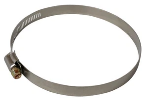 Stainless Steel Hose Clamp, 4" x 5", 1/4" Screw Head, 5/16" Band Width, CL4 - Picture 1 of 2