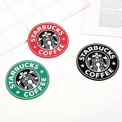 Starbucks Non-Slip Classic Mermaid Rubber Insulated Pad Coaster Black Red Green - Image 1 of 4