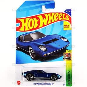 2022 Hot Wheels 71 LAMBORGHINI MIURA SV #202 blue- HW Exotics- 1:64 Mattel HCX02 - Picture 1 of 2