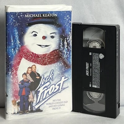 Jack Frost VHS 1999 Video Tape Michael Keaton World’s Coolest Dad VTG Clamshell Foto 1 de 2