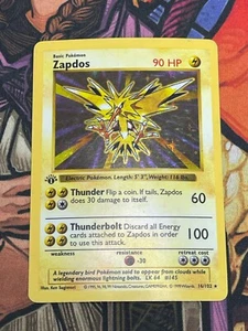 Zapdos Base Set Shadowless 1ª Edición - Imagen 1 de 4