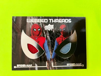 2017 Upper Deck Spiderman Homecoming Webbed Threads #WTD9 Duel Movie Relic NrMt Foto 1 de 2