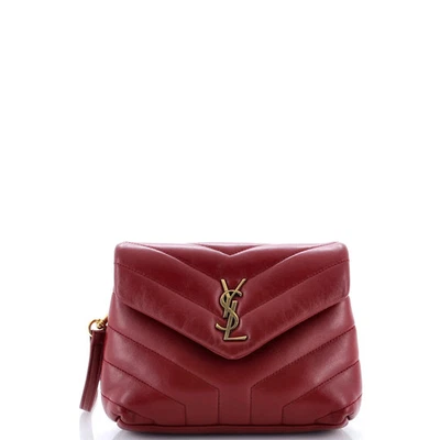 Bolso de Hombro Saint Laurent Loulou Matelasse Chevron Cuero Juguete Foto 1 de 4