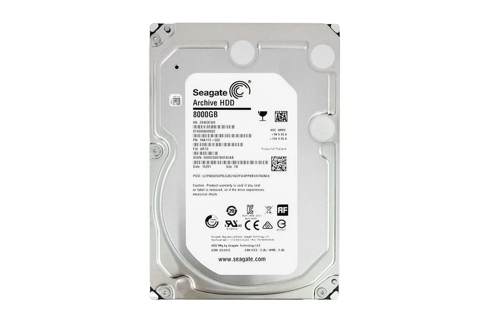 Hard drive Seagate 8TB HDD SATA 6G 3.5" 1NA17Z-002 - Image 1 of 1