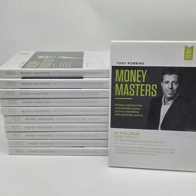 Anthony Tony Robbins Money Masters 11 DVD Interviews   Burchard Pagan Koenigs - Image 1 of 4