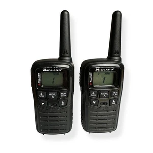 Midland X-Talker Walkie Talkie Radios ALR2A Up to 20 Mile Range Two-Way Lot Of 2 - Picture 1 of 8