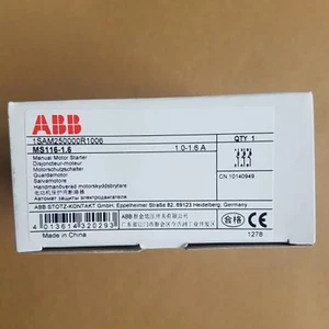 For ABB MS116-1.6 1SAM250000R1006 Manual Motor Starter - Picture 1 of 4
