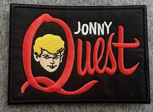 JONNY QUEST embroidered Title Patch cartoon Indiana Jones jonnie johnny johnie - Picture 1 of 2