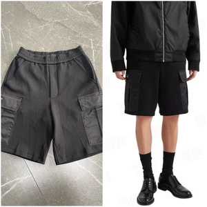 NWT! AUTHENTIC PRADA MEN Triangle-Logo Cotton Shorts, Size S/M/ - Picture 1 of 22