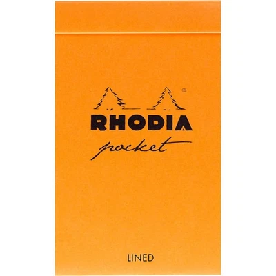 Bloc notes - 7,5 x 12 cm - Format de poche - Lignes - Rhodia - Photo 1/3