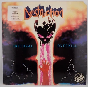 DESTRUCTION – Infernal Overkill LP 1st Press NM/VG+ 72067-1 1985 w/HYPE LP-220 - Picture 1 of 9