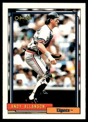 1992 O-Pee-Chee Andy Allanson Detroit Tigers #167 - Image 1 of 2