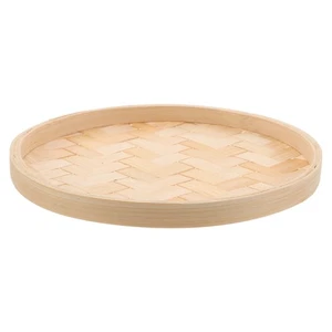 Bandeja decorativa creativa para postre decoración recogedor de bambú - Imagen 1 de 12