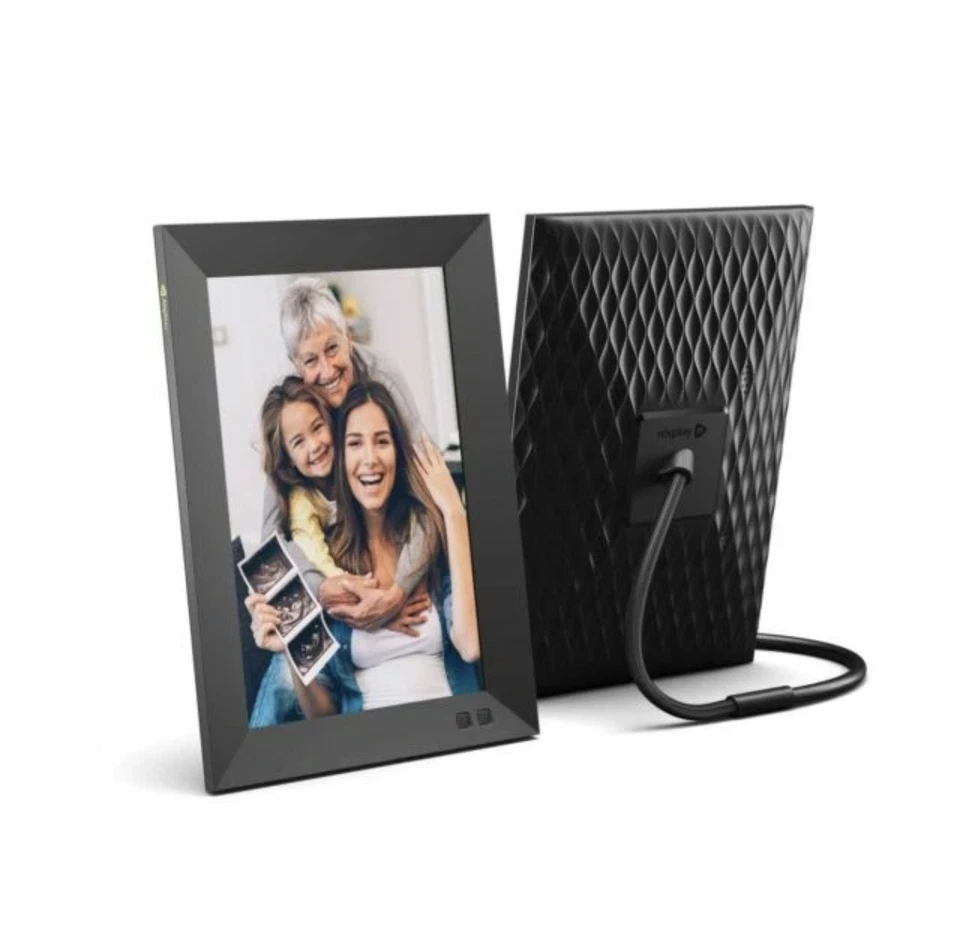 Nixplay W10F Black HD Widescreen Wi-Fi 10.1" Smart Digital Picture Photo Frame - Image 1 of 4