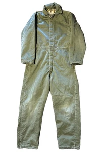 Vintage 60s Duxbak Green Overall Montana Cloth Full Body Workwear Suit - Bild 1 von 12