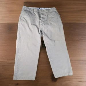 Pantalones chinos GAP caqui para hombre talla 31 frente plano calce clásico algodón tostado claro - Imagen 1 de 3