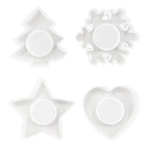 Gypsum Holder Mold Silicone Stand Molds Candlestick Jewelry Mould - Picture 1 of 8