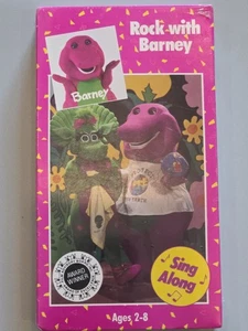 Vintage NEW Rock With Barney Sing Along SEALED VHS 1990 Lyons Group Ages 2-8 - Picture 1 of 6