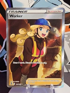 Pokemon TCG, Worker (Full Art) 195/195 Schwert & Schild - Silberner Sturm  - Bild 1 von 2