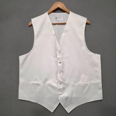Vesuvio Napoli in Italy Men's White Tuxedo Vest Size XL - Image 1 of 4