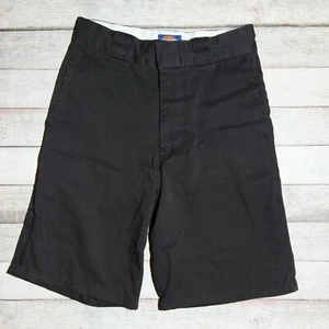 Dickies Boys Size 8 Black Shorts Flat Front Classic Fit  - Picture 1 of 12