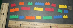 20 MINI LEGO BLOCKS papel cartucho adornos troquelados - Imagen 1 de 17