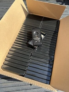 Großhandel Menge 50 x Stern Silber Chrom Rohling Schlüsselringe - Bild 1 von 5