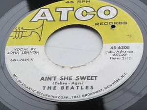 THE BEATLES ORIGINAL 1964 USA ATCO 45 AINT SHE SWEET - Picture 1 of 4