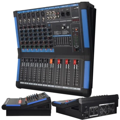 MiCWL 6 Channel Mixer 2 Way 1000W Power Amplifier Mixing Console High Quality - Image 1 of 4